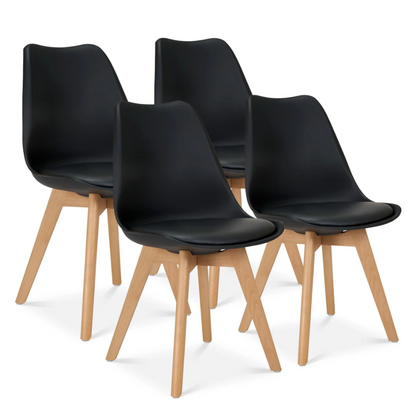 Dining Chair 4 Pcs Set Dining Chair - Yellow