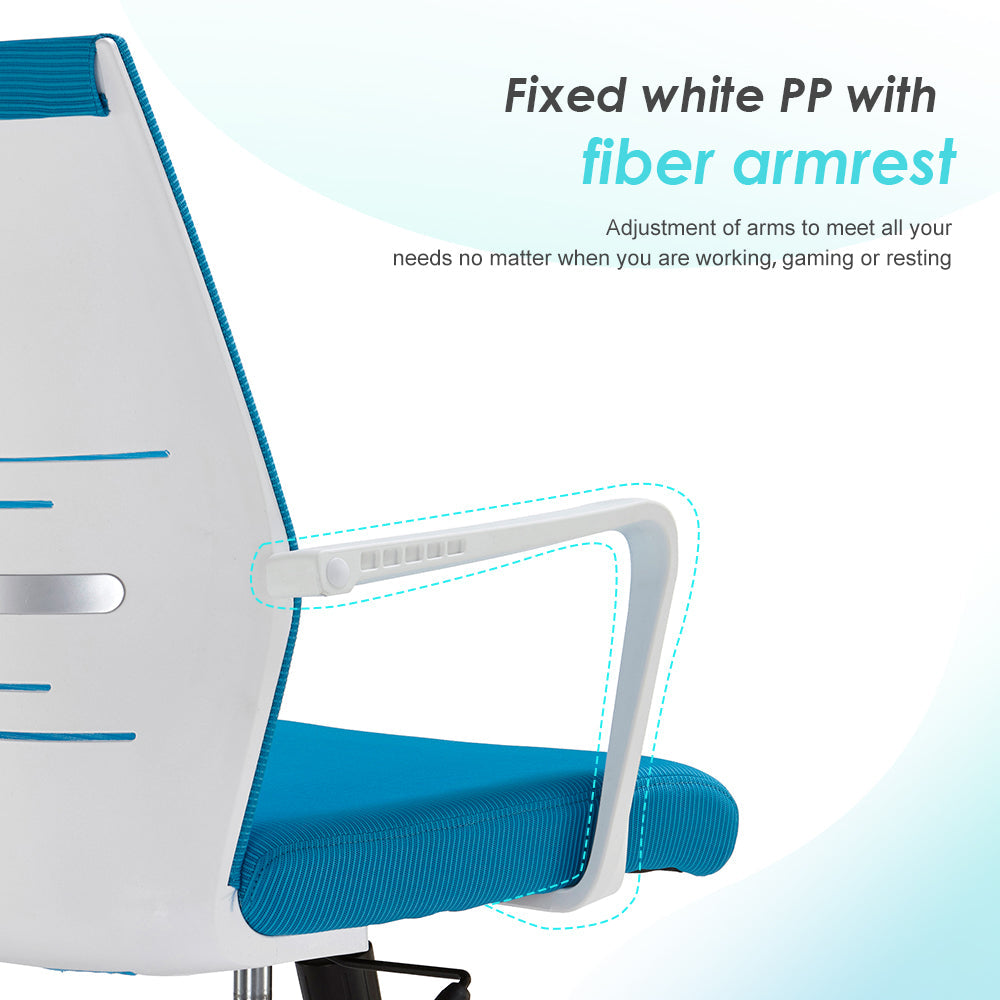 High back executive PU office chair - Green