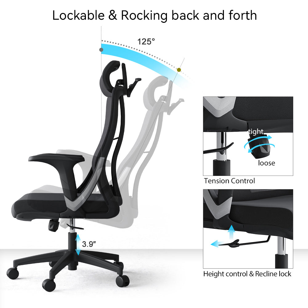 New choice high back ergonomic mesh office chair