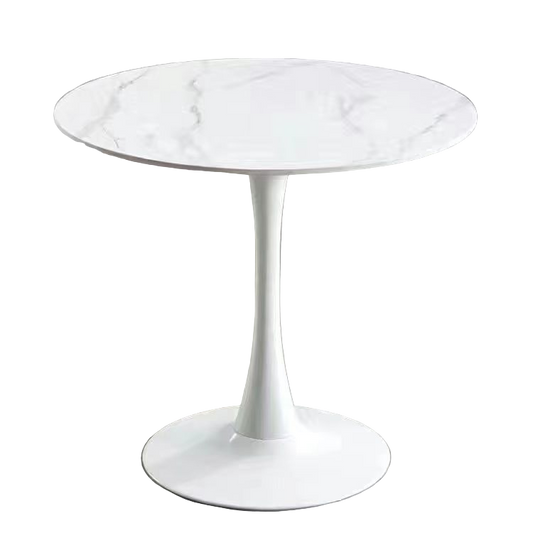 Celeste White Round Cafe Table
