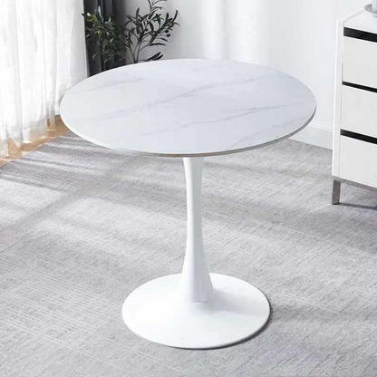 Celeste White Round Cafe Table