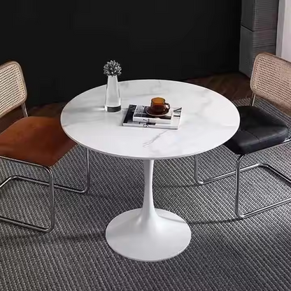 Celeste White Round Cafe Table