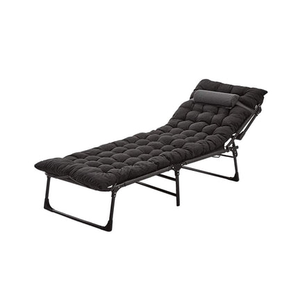 Folding Lounger Zero Gravity Recliner Garden Sun Chair - Grey