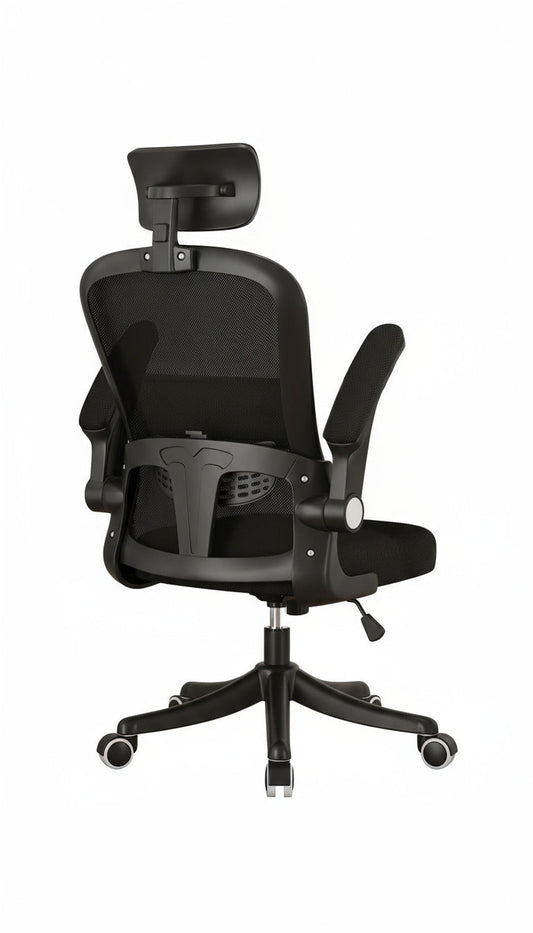 Office Chair Swivel Ergonomic Office Chair With Back Support - White